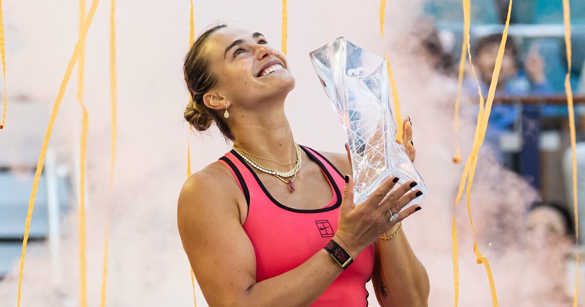 ซาบาเลนก้าปลื้มปราบกอฟฟ์ เป็นนักหวดหญิงคนที่ 5 คว้าแชมป์ซันไชน์ ดับเบิล