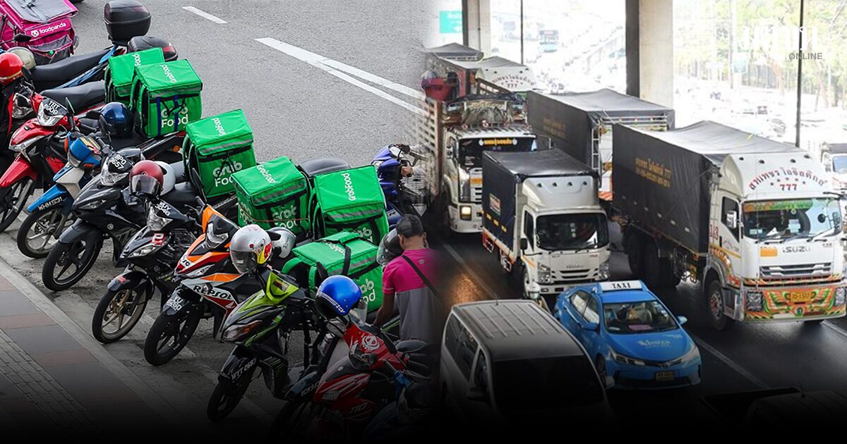 เปิดมาตรการเยียวยาขนส่ง อุดหนุนดีเซลรถบรรทุก 6 บาทต่อลิตร แจกเงินไรเดอร์เดือนละ 300 บ.