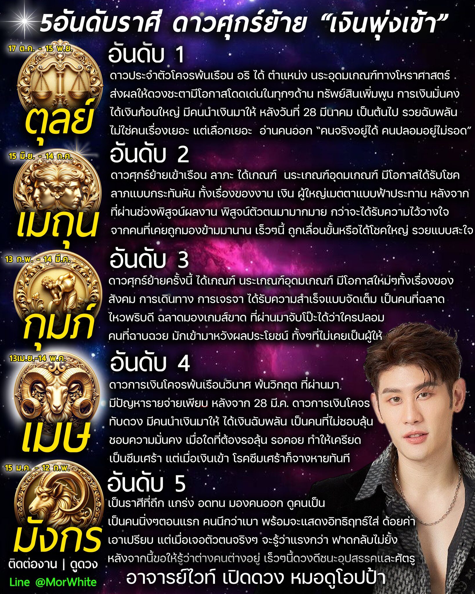 5 อันดับราศี