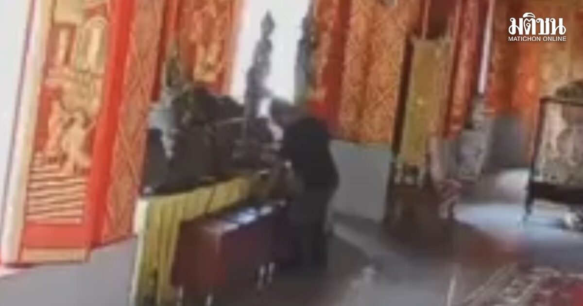 ไม่เข็ดหลาบ หนุ่มบุกเดี่ยวทุบตู้บริจาควัด ก่อนชิ่งจยย.หนี คาดก่อเหตุแล้วหลายครั้ง
