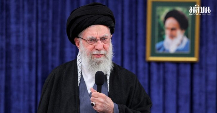 Iran's Supreme Leader Ayatollah Ali Khamenei speaks during a televised message in Tehran