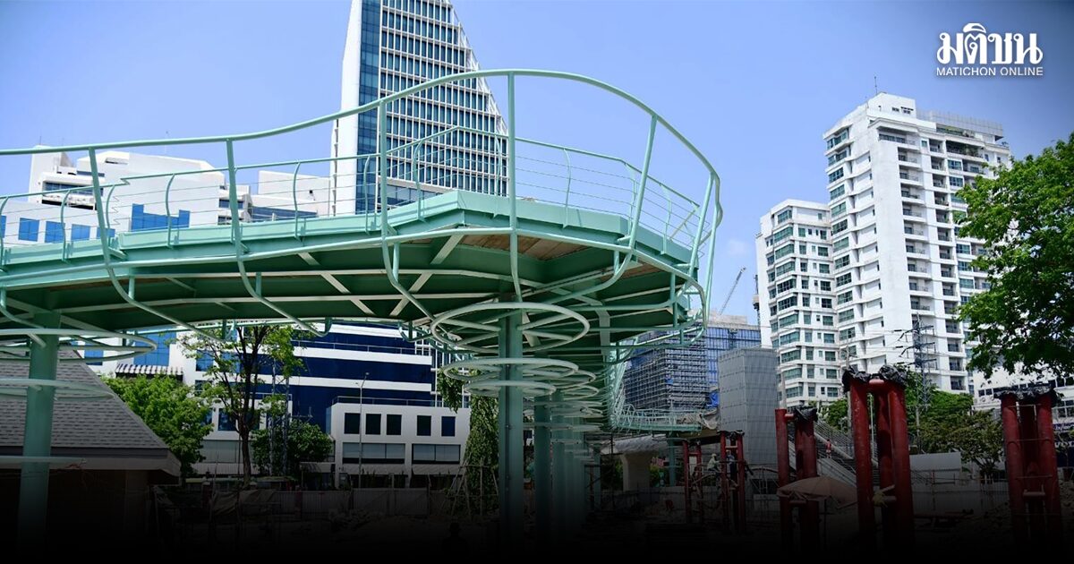 นับถอยหลัง 1 พฤษภา เกาะคืบหน้ารีโนเวต ‘สะพานเขียว’ เชื่อมลุมพินี-เบญจกิติ
