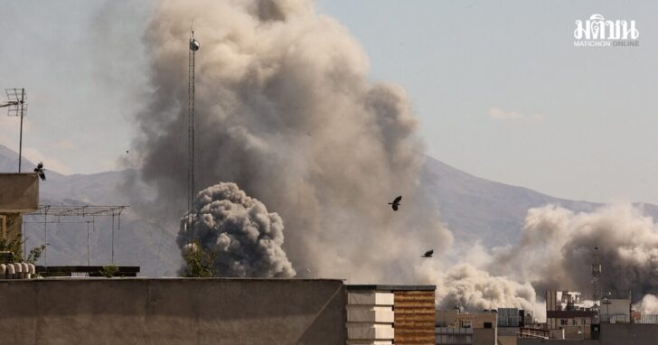 Smoke rises following an explosion, after Israel and the U.S. launched strikes on Iran, in Tehran