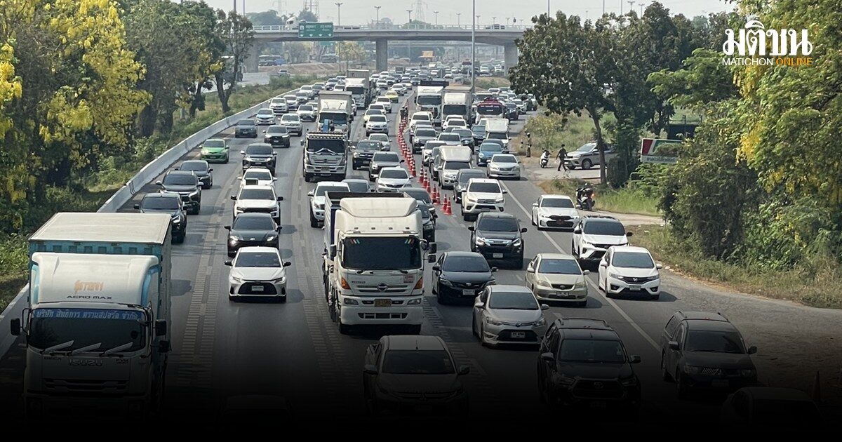 สายเอเชียรถหนาแน่น ช่วงแยกบางปะหัน ตร.เร่งระบาย ให้คนเดินทางฉลองสงกรานต์ 2569