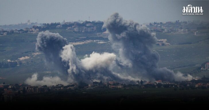 Smoke rises in Lebanon following Israeli strikes, as seen from the Israeli side of the Israel-Lebanon border