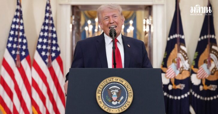 U.S. President Donald Trump delivers an address to the nation about the Iran war at the White House in Washington