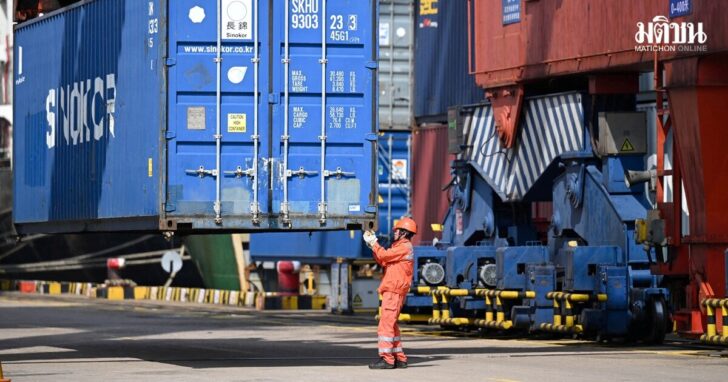 Container at the port of Zhangjiagang