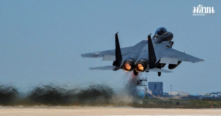FILE PHOTO: A Republic of Korea Air Force F-15K Slam Eagles fighter plane takes off during Exercise Max Thunder 17 at Gunsan Air Base South Korea
