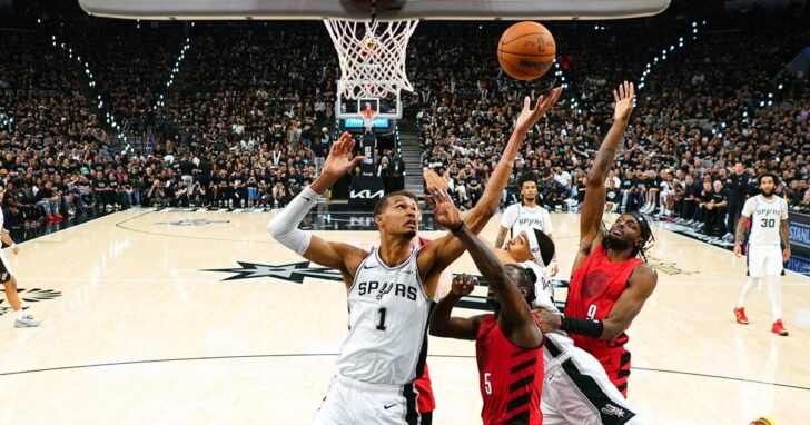 NBA: Playoffs-Portland Trail Blazers at San Antonio Spurs