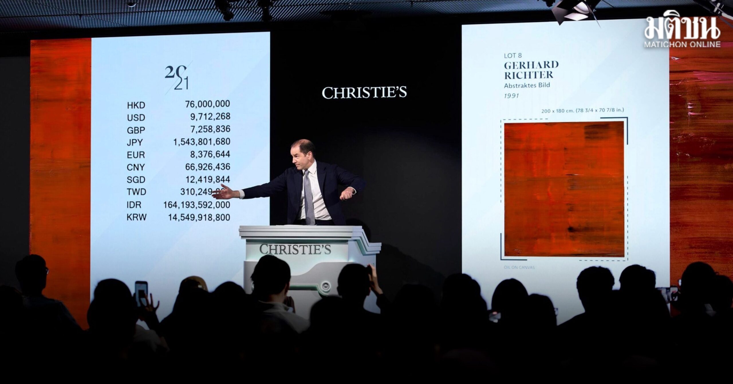 คริสตีส์ ตอกย้ำความเป็นผู้นำตลาดเอเชีย สร้างสถิติโลกการประมูลศิลปะ