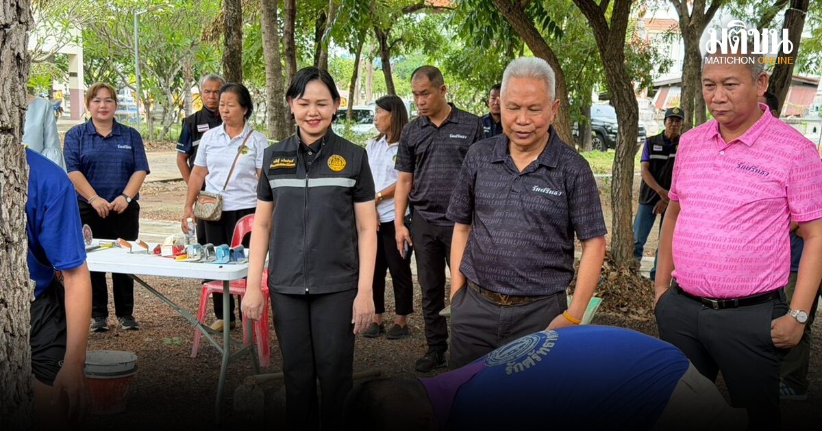 โสภณ ลุยแก้ปัญหายาเสพติด เยี่ยมผู้บำบัด ฝึกอาชีพช่างปูน ย้ำเชื่อมั่น-มุ่งมั่น-ไม่ยอมแพ้