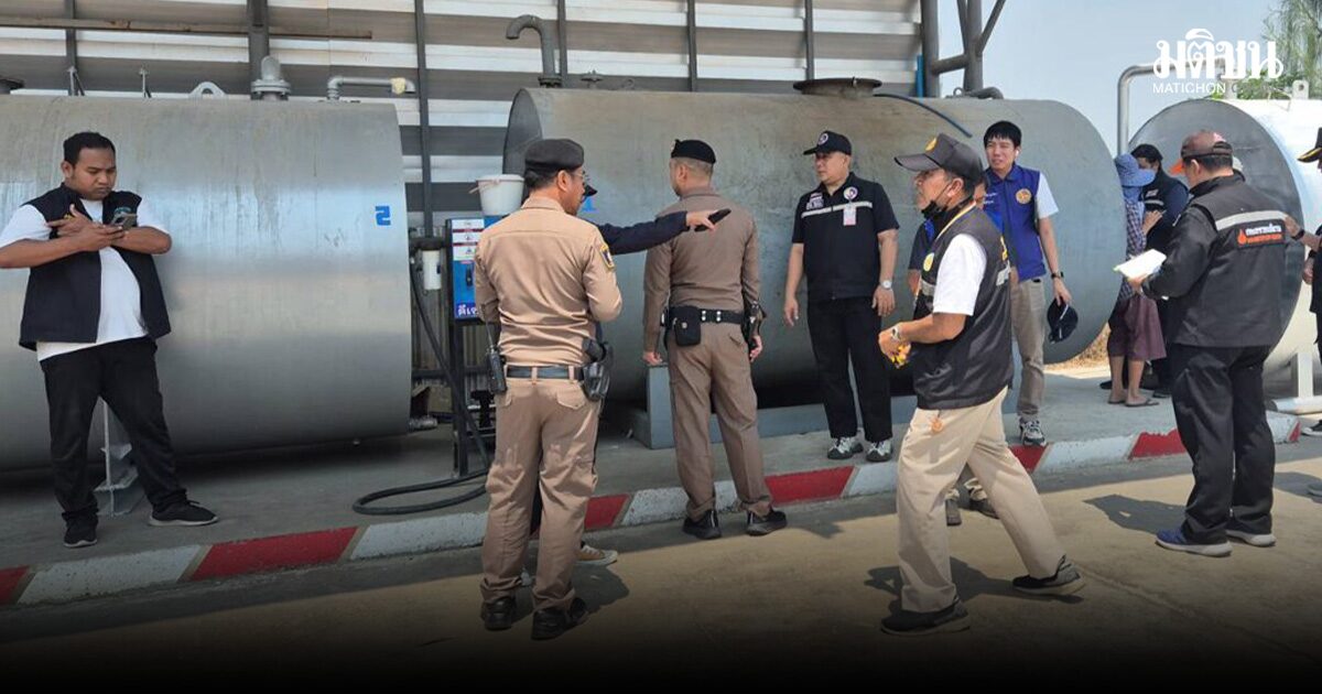 บุกโรงงานราชบุรี กักตุนดีเซล 142,000 ลิตร อ้าง หาเติมยาก เลยหาซื้อไว้สำรอง