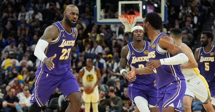 Lakers Warriors Basketball