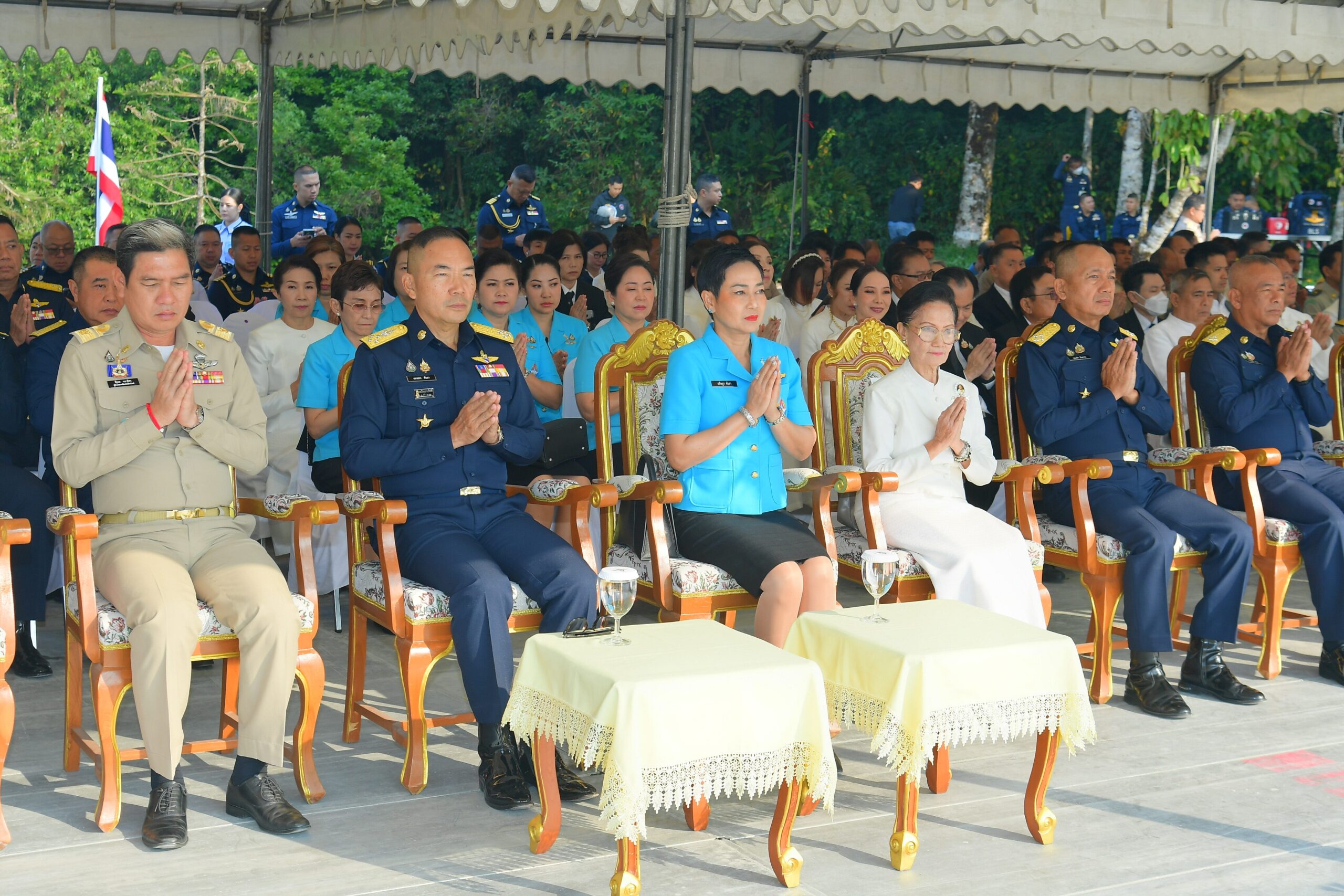 ชมรม พสบ.ทอ.ร่วมพิธีเริ่มงานก่อสร้างพระสถูปเจดีย์บรรจุพระบรมสารีริกธาตุ องค์ที่ 3