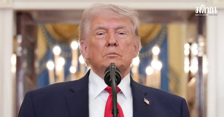 U.S. President Donald Trump delivers an address to the nation about the Iran war at the White House in Washington