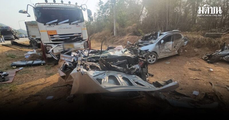 ผลตรวจสภาพ พ่วง18 ล้อ เบรกไม่แตก แต่เพลาซ้ายหน้ามีปัญหา ตร.ให้ประกันคนขับ 1แสน