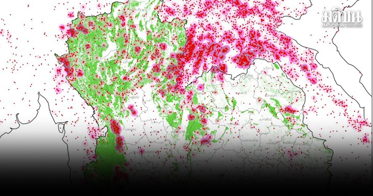 ดาวเทียม รายงานจุดความร้อนพบ 5,277 จุด สปป.ลาวหนัก เฉียดหมื่นจุด