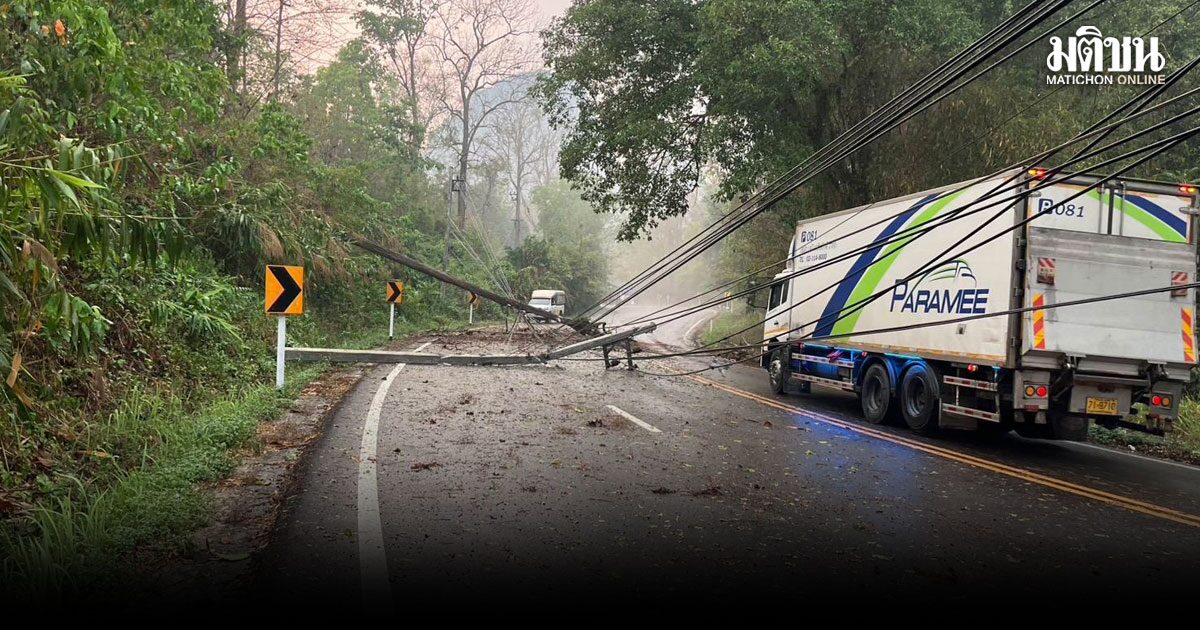 เชียงใหม่อ่วม พายุฝน-ลูกเห็บถล่ม 4 อำเภอ บ้านพัง-ต้นไม้ล้ม เสียหายหลายพื้นที่