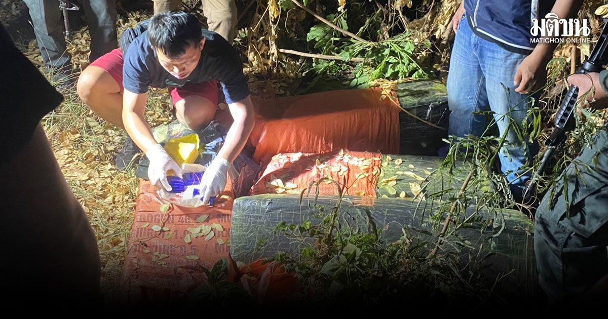 ทลายเครือข่ายยาเสพติด ยึดยาบ้า 2 ล้านเม็ด วางทิ้งซุกป่าหญ้า ริมถนนเรณูนคร