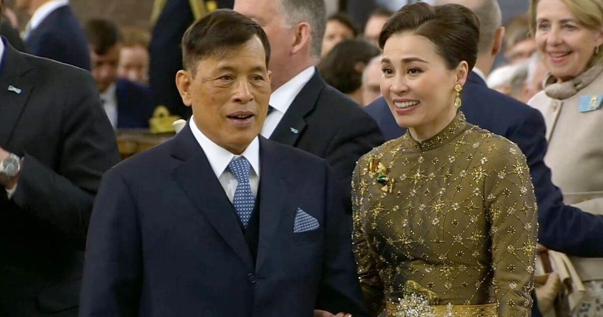 ‘ในหลวง-พระราชินี’ ทรงร่วมพิธีสรรเสริญ ขอบคุณพระเจ้า วันคล้ายวันพระราชสมภพ กษัตริย์สวีเดน