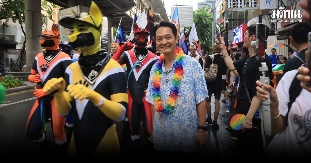 อนุชา ลุยน้ำท่วมกลางงานไพรด์ ถก ผอ.บางรัก เร่งแก้ท่อตัน ดันกทม.ชิงเจ้าภาพ World Pride 2030