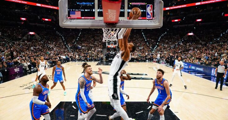NBA: Playoffs-Oklahoma City Thunder at San Antonio Spurs