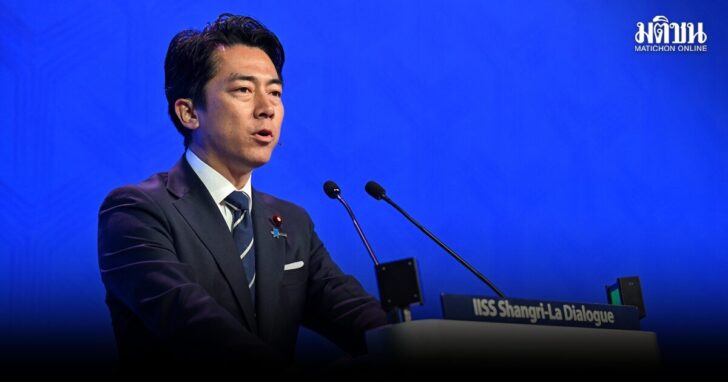 Shinjiro Koizumi, Japan's defence minister, attends the Shangri-La Dialogue security summit in Singapore