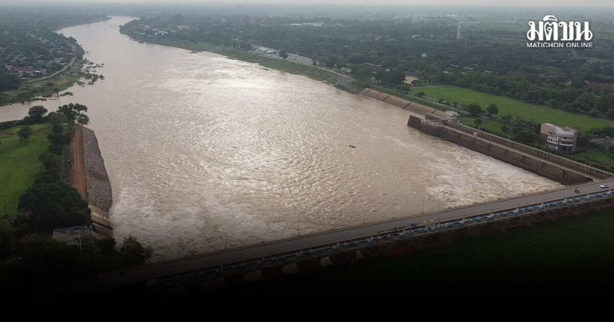สถานการณ์น้ำภาพรวมอยู่ที่ 57 % ของความจุเก็บกัก ปริมาณน้ำใช้การ 39 %