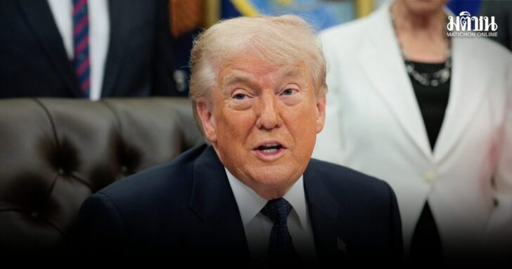 U.S. President Donald Trump attends an event to sign a memorandum in the Oval Office at the White House