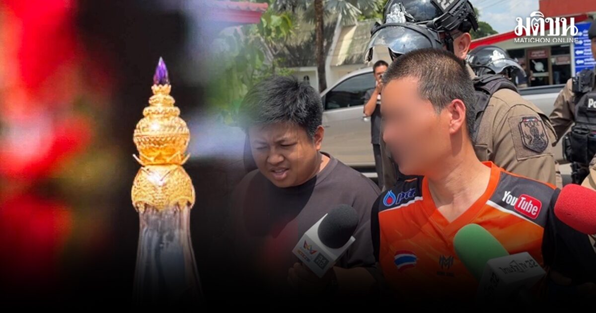 ทิดต้น ปิดปากเงียบ ปฏิเสธขโมยพระเกตุทองคำ หนัก 5 บาท ตร.เผยมีหลักฐานสำคัญ