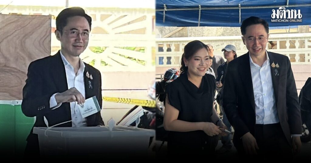 ยศชนัน ควง ‘ภรรยา’ หย่อนบัตรเลือกตั้งผู้ว่าฯ-สก. พร้อมจับมือ ยกระดับคุณภาพชีวิตปชช.ทุกช่วงวัย