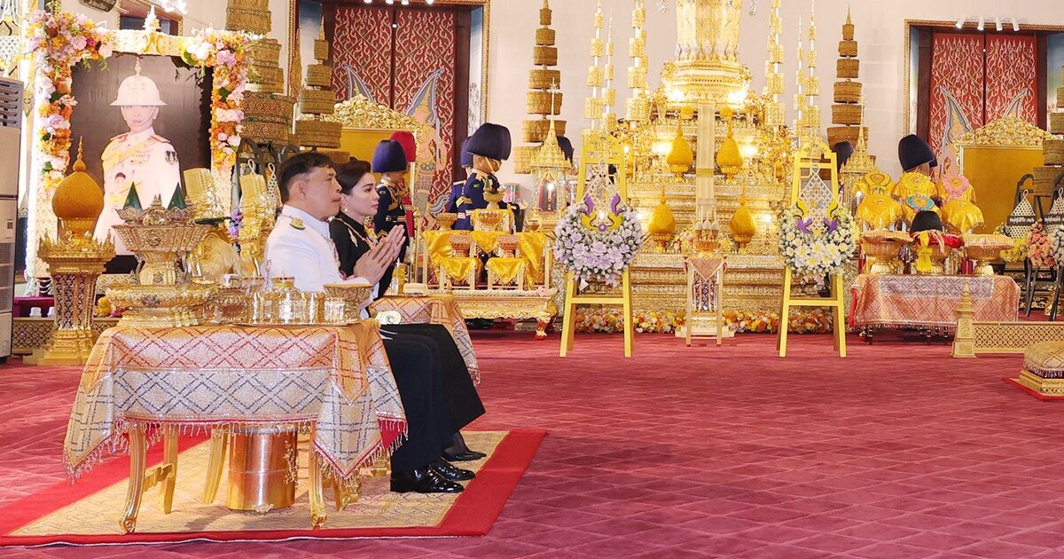 ในหลวง-พระราชินี เสด็จฯ พระราชพิธีทรงบำเพ็ญพระราชกุศลปัณรสมวาร (15 วัน) เจ้าฟ้าพัชรกิติยาภาฯ 