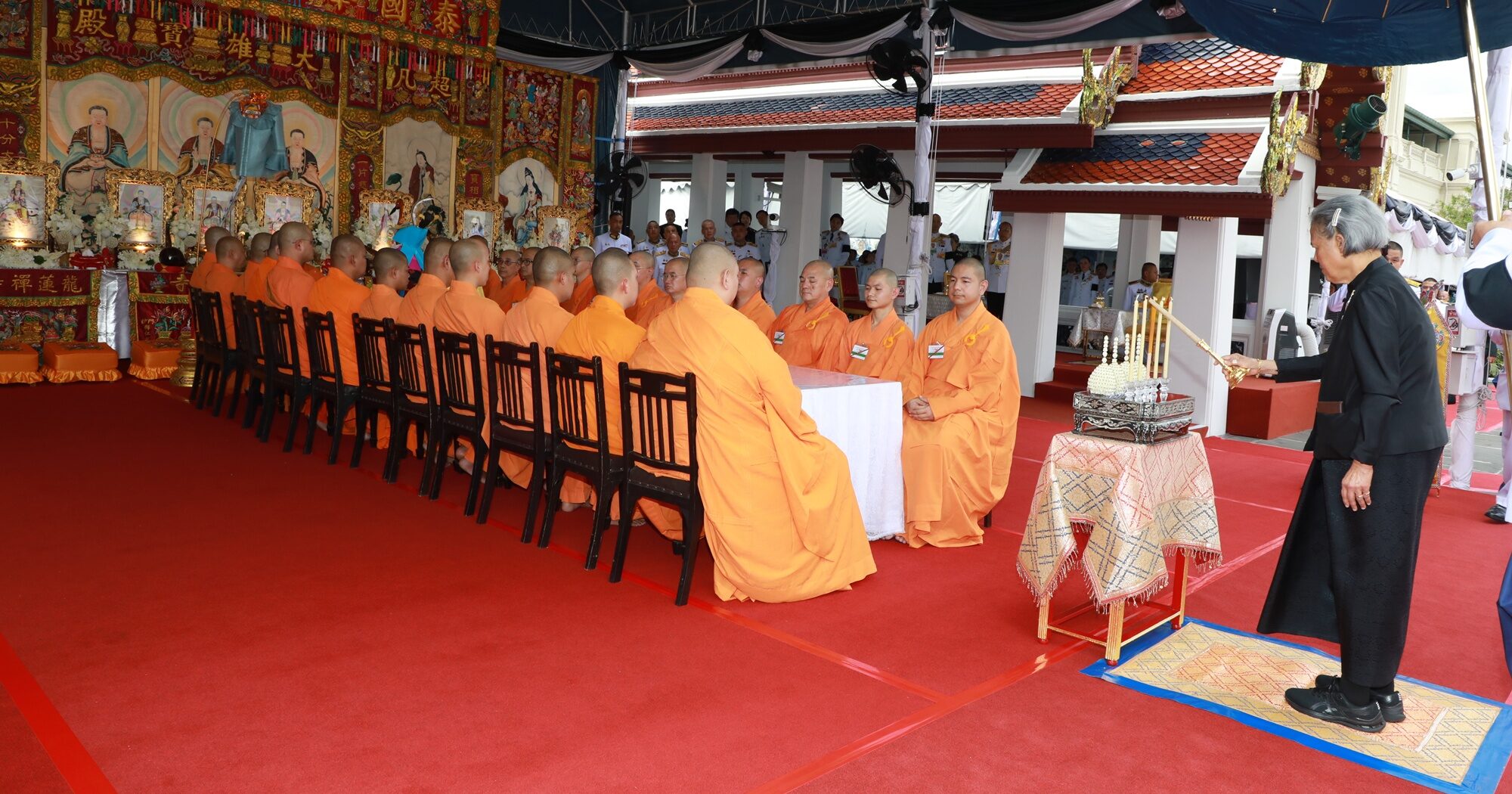 กรมสมเด็จพระเทพฯ ทรงบำเพ็ญกุศลกงเต๊ก ถวายพระบรมศพ ‘สมเด็จพระพันปีหลวง’
