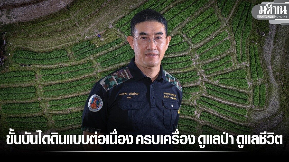 ขั้นบันไดดินแบบต่อเนื่อง ครบเครื่อง ดูแลป่า ดูแลชีวิต