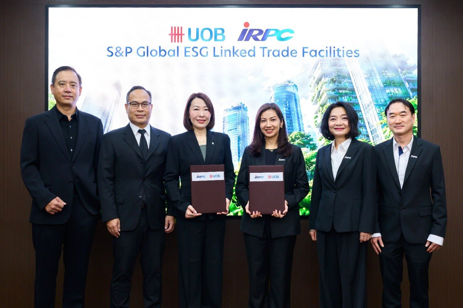 ไออาร์พีซี และ ยูโอบี ยกระดับสินเชื่อเพื่อการค้า อ้างอิง S&P Global ESG Score ต่อยอด Sustainable Finance ในไทย