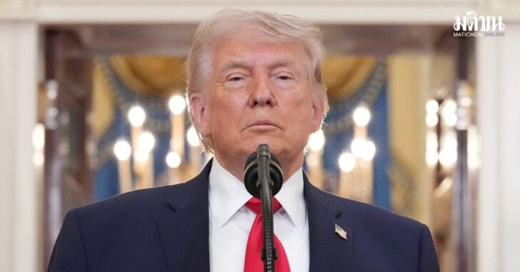 U.S. President Donald Trump delivers an address to the nation about the Iran war at the White House in Washington