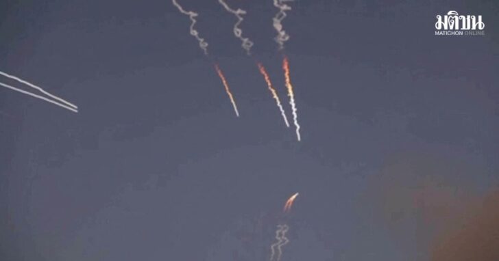 Iranian missiles are launched from a location given as Tehran