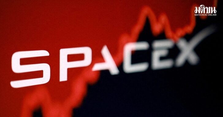 FILE PHOTO: Illustration shows SpaceX logo and rising stock graph SpaceX