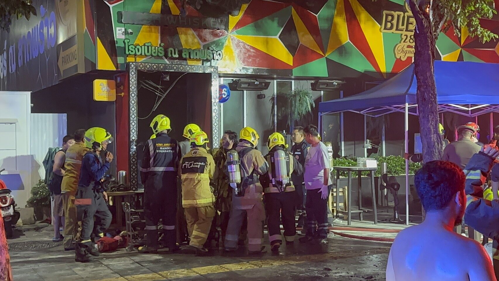 ไฟไหม้โรงเบียร์ ย่านลาดพร้าว