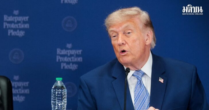 U.S. President Donald Trump unveils his Ratepayer Protection Pledge, at EPA headquarters in Washington