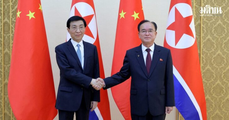 Chinese People's Political Consultative Conference Chairman Wang Huning visits North Korea