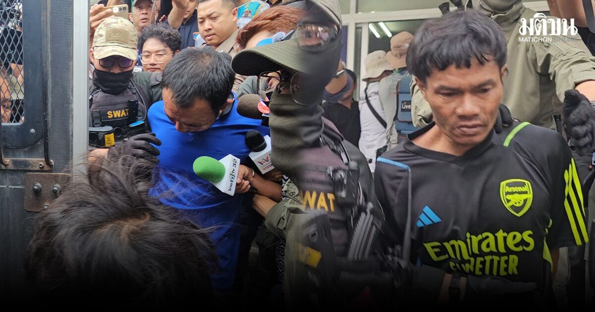 ญาติร่ำไห้ ตะโกนถามเหตุผล สังหาร 3 ศพ พ่อแม่ลูก ธง ขอโทษ อ้างถูกป๋องบังคับ ขู่จะทำร้ายครอบครัว