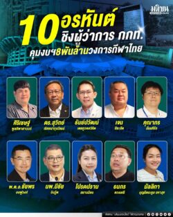 10 อรหันต์ ชิงผู้ว่าการ กกท. คุมงบ 8 พันล้าน กีฬาไทย