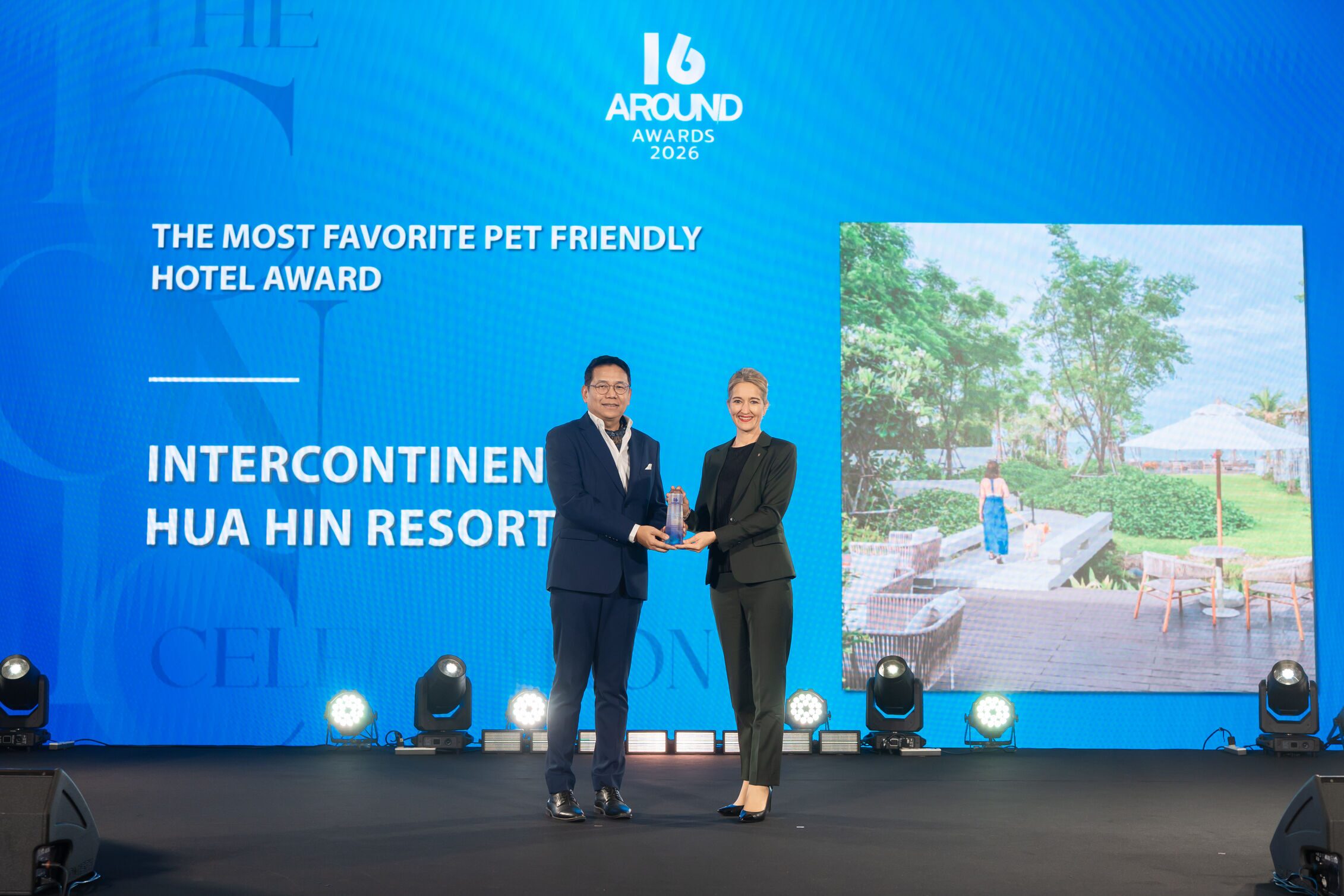 โรงแรมอินเตอร์คอนติเนนตัล หัวหิน คว้า MOST FAVORITE PET-FRIENDLY HOTEL จาก Around Awards 2026