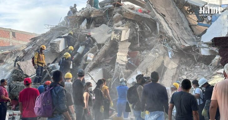 Aftermath of an earthquake, in Cali
