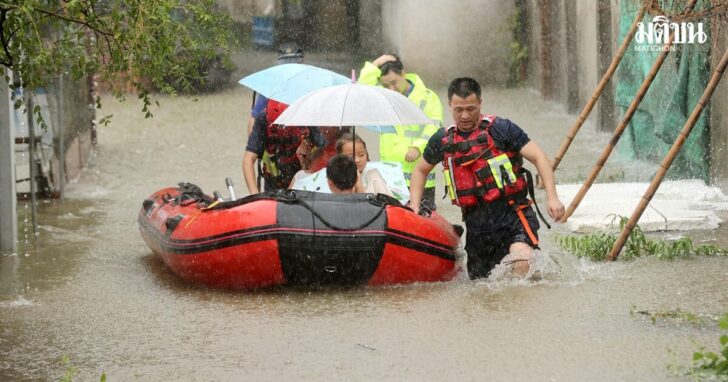 Aftermath following Typhoon Dolphin in Deqing, Zhejiang