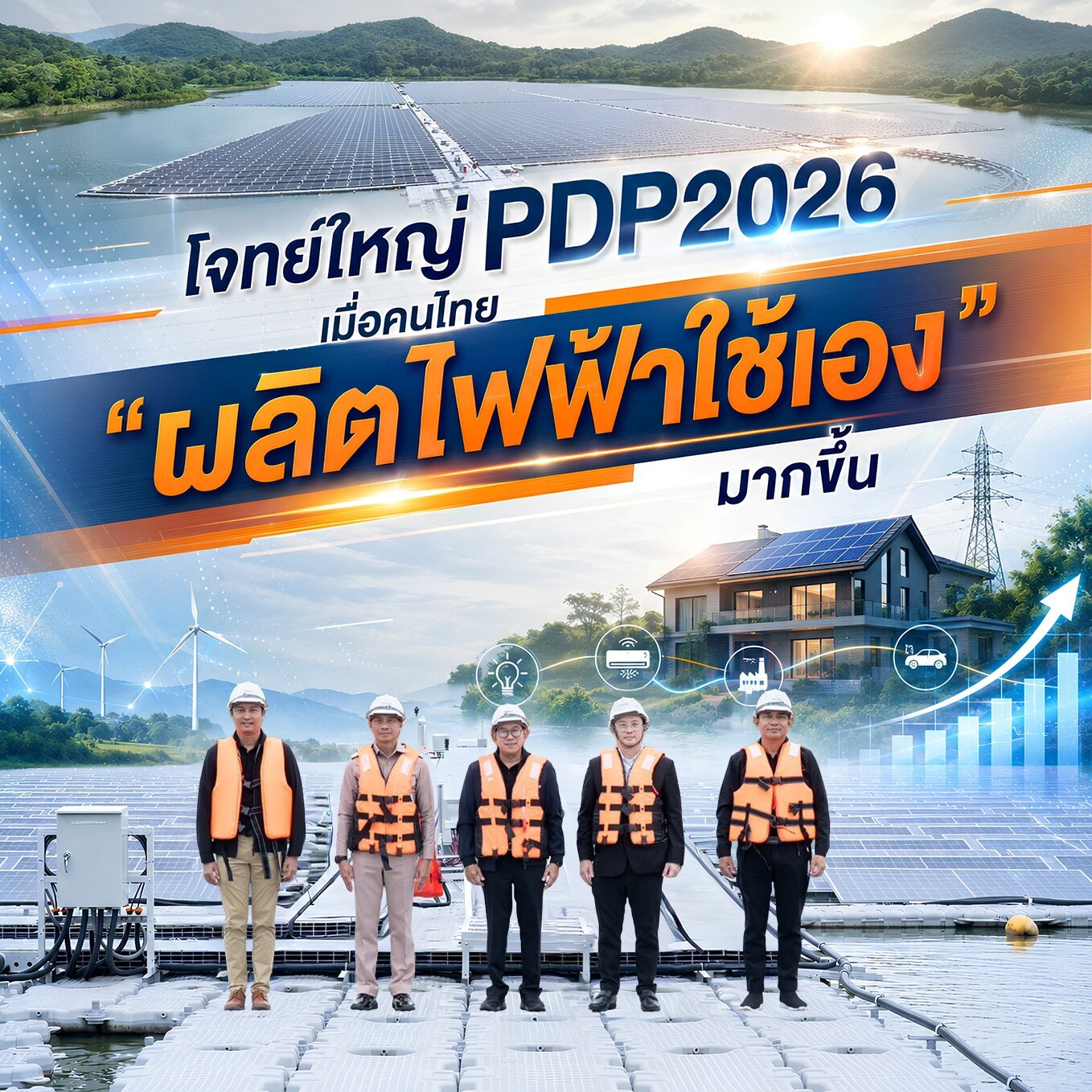 โจทย์ใหญ่ PDP2026 เมื่อคนไทย “ผลิตไฟฟ้าใช้เอง” มากขึ้น
