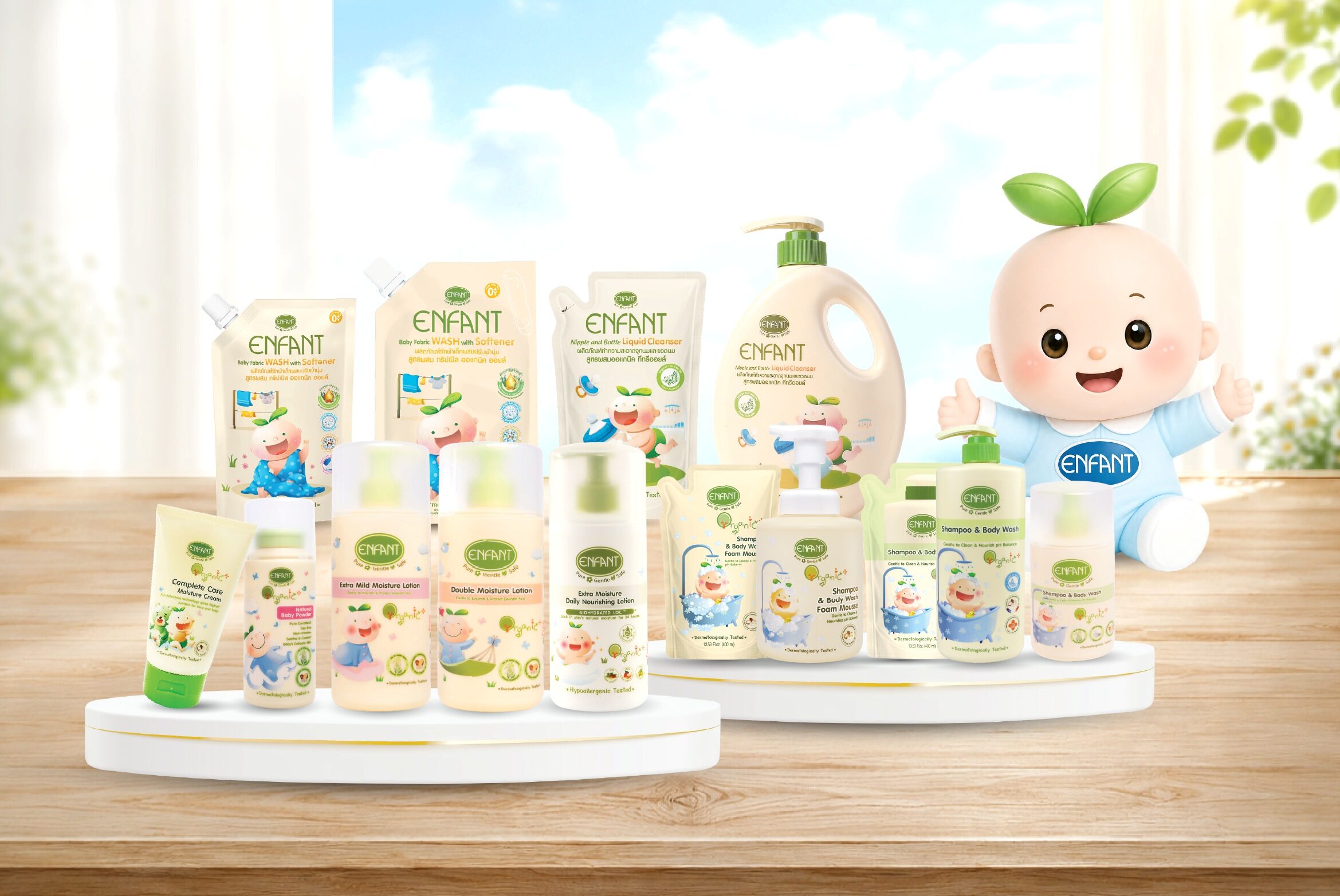 อองฟองต์ (ENFANT) โตสวนกระแสอัตราเกิดต่ำ รุกตลาดพรีเมียม ขยายพอร์ตดูแลทุกช่วงวัย ตอกย้ำแบรนด์ออร์แกนิกอันดับ 1* ในดวงใจแม่