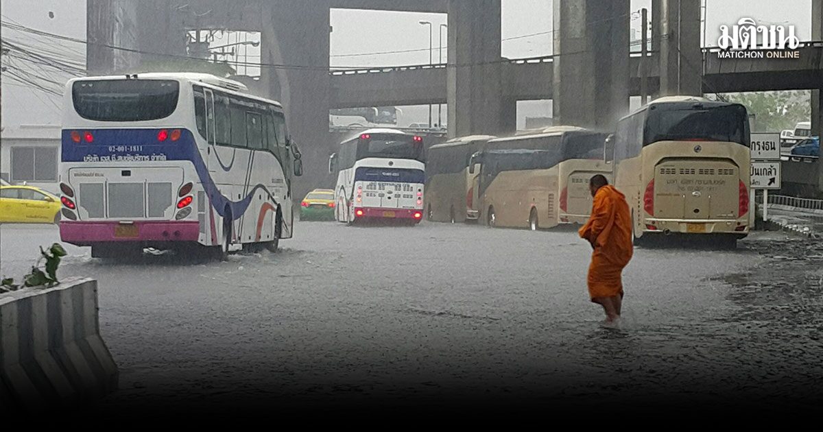 กรมอุตุ เตือน ทั่วไทยฝนถล่ม เหนือ-ตะวันออก หนักสุดร้อยละ 60 กทม. มีฝน 40%