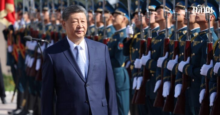 Chinese President Xi Jinping in Kyrgyzstan on a state visit